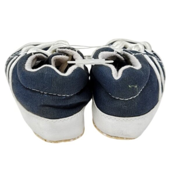 Darling Infant Prewalker Shoes Size 3 Boy Navy & White - Picture 3 of 5
